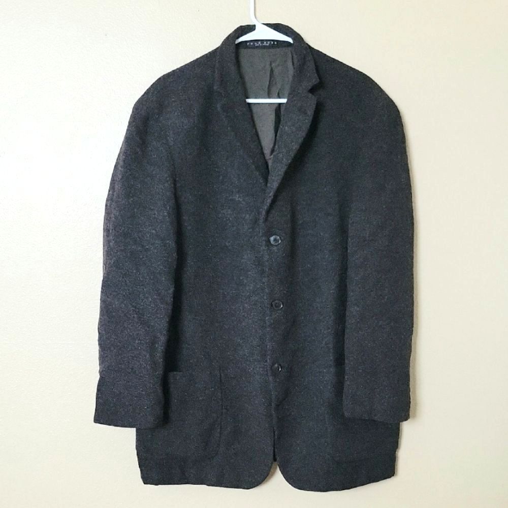 Hugo Boss Mens Wool 3 Button Blazer Office Work Career Formal